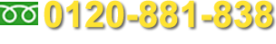 フリーダイヤル：0120-881-838 電話受付時間：8:30～20:00